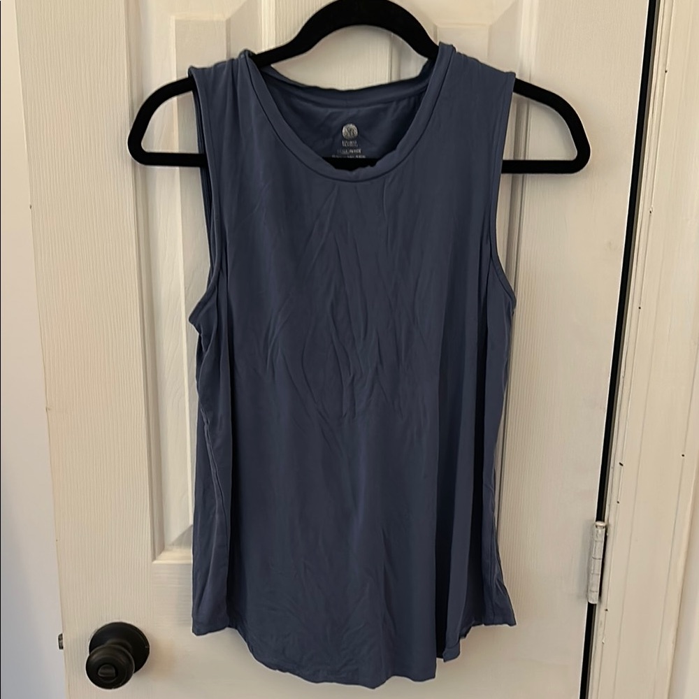 Women's Blue Nursing Sleeveless Top